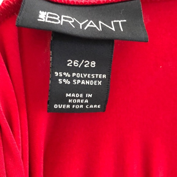 3/$30 Lane Bryant Red Wrap Shirt / Cardigan 26/28 - Picture 6 of 7